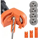Drill Bit Sharpener, Portable Drill Bit Grinding Tool with 6 Grinding Wheels for 2mm-16mm (5/64"-5/8") Bits, Dual Angle (118&deg;/135&deg;) Electric Drill Powered Sharpener for Old Bits, Knife &amp; Scissors
