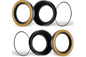 6Pcs Rear Wheel Axle Seal Kit 90310-50006, 90313-48001, Compatible with Toyota 4Runner, Tacoma, T100, Tundra, Pickup 1979-200