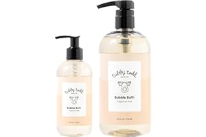 TUBBY TODD Bubble Bath for Kids, Toddlers & Babies - Hypoallergenic, Non-Irritating Sensitive Skin Bubble Bath - 2 Pack, 25 fl oz & 8 fl oz - Fragrance Free