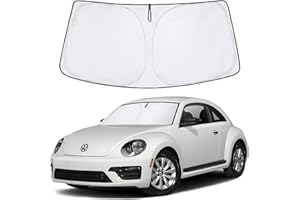 Proadsy 2024 Upgrade Front Windshield Sun Shade Foldable Sunshade Protector Custom Fit 2012-2019 Volkswagen VW Beetle Accessories