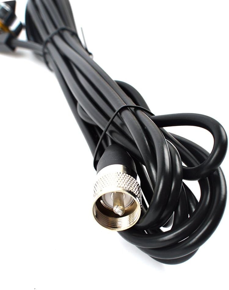 HYS TCJ-N1 Dual Band NMO 144Mhz/430Mhz Mobile FM Tranceiver 2M/70cm Antenna with 13 ft RG58 Coax Cable NMO to UHF PL259 Connector for Yaesu Kenwood HYT Vertex Icom Mobile Radios: GPS & Navigation