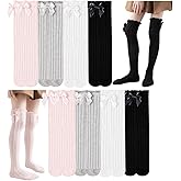 Kid Girls Knee High Stockings or Over Calf Socks Cotton Princess Tube Dress Socks