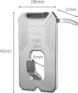 3M CLAW Picture Hooks Heavy Duty Drywall Hangers 20kg Max Weight 2 Pack No Tools view 2