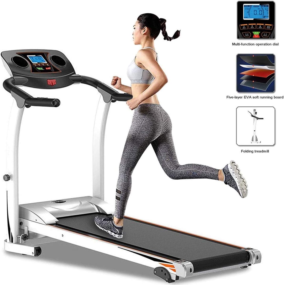 XIAOWEI Treadmill Foldable adjustable incline fitness running machines