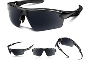 ROSEMAL Polarized Sports Sunglasses for Men Women,UV400 Protection Sunglass for Running Cycling Fishing Hiking TR90