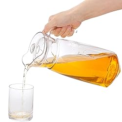 Elsjoy 2 Pack 42 Oz Acrylic Pitcher with Lid and