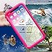 Cozycase Waterproof Case for XS/X Case, Wireless Charging Support X Waterproof Shockproof Full-Body Rugged Case with Built-in Screen Protector Pink
