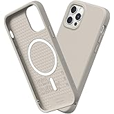 RhinoShield SolidSuit Case Compatible with Magsafe for [iPhone 12/12 Pro] | Shock Absorbent Slim Design Protective Cover with Premium Matte Finish 3.5M / 11ft Drop Protection - Shell Beige