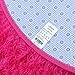 LOCHAS Luxury Round Fluffy Area Rugs for Bedroom Kids Girls Room Nursery, Super Soft Circle Rug, Cute Shaggy Carpet for Children Living Room, 4x4 Feet Hot Pink