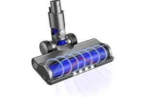 DYSOLVE Vacuum Attachments for Dyson V6 Cleaners, Brush Motorhead Head with LED Lights for Hardwood Floor and Carpet, V Shape Bristle Roller Replacement Parts for DC59 DC61 DC62 DC74