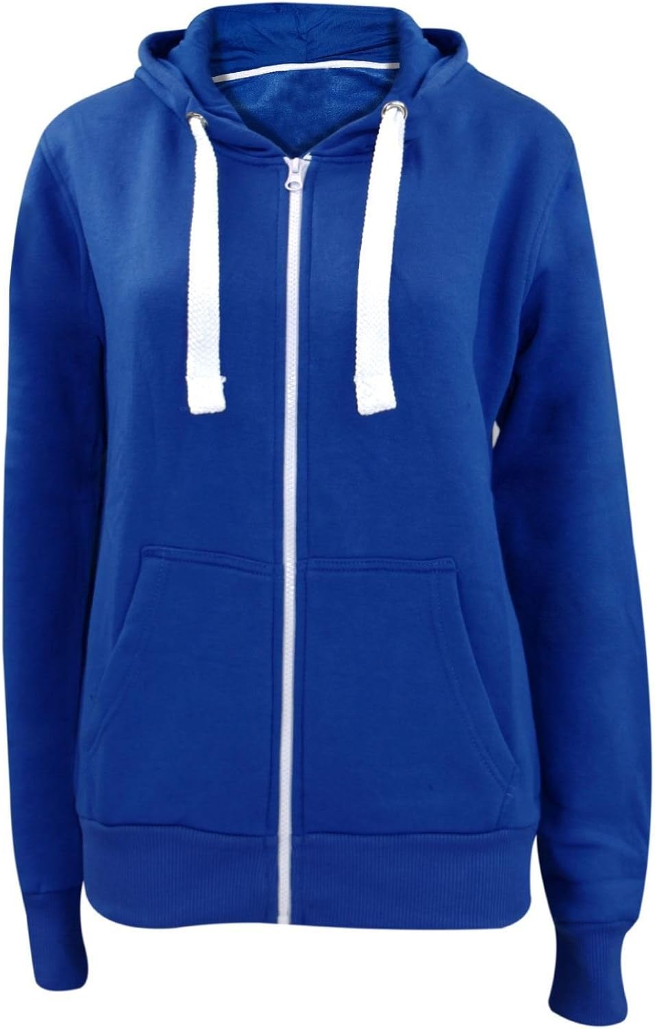 Womens Plain Hoodie Plus Sizes Hooded Zip Zipper SweatShirts Jackets