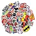 ZONTOR Stickers,100pcs Cool Vinyls Graffiti Stickers for Personalize Laptops,PC, Skateboards, Luggage, Cars, Bumpers, Bikes, Bicycles (Pack of 100 (Red Storm)
