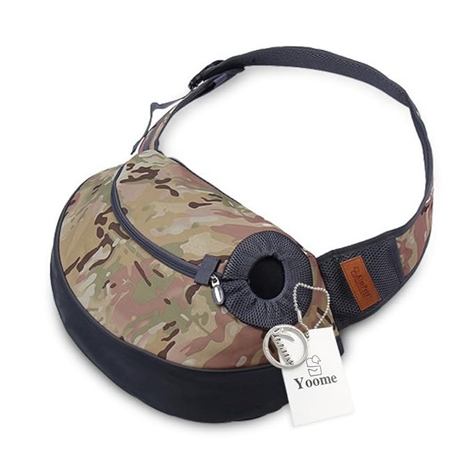 Yoome Pet Tragetuch – Kleiner Hund Katze Sling Pet Tasche Sicher Wendbar Bequem Maschinenwaschbar Verstellbar Tasche Single S