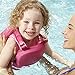 SwimSchool Progressive Swim Trainer, Adjustable Safety Strap, Small/Medium, 25-40 lbs., Pink