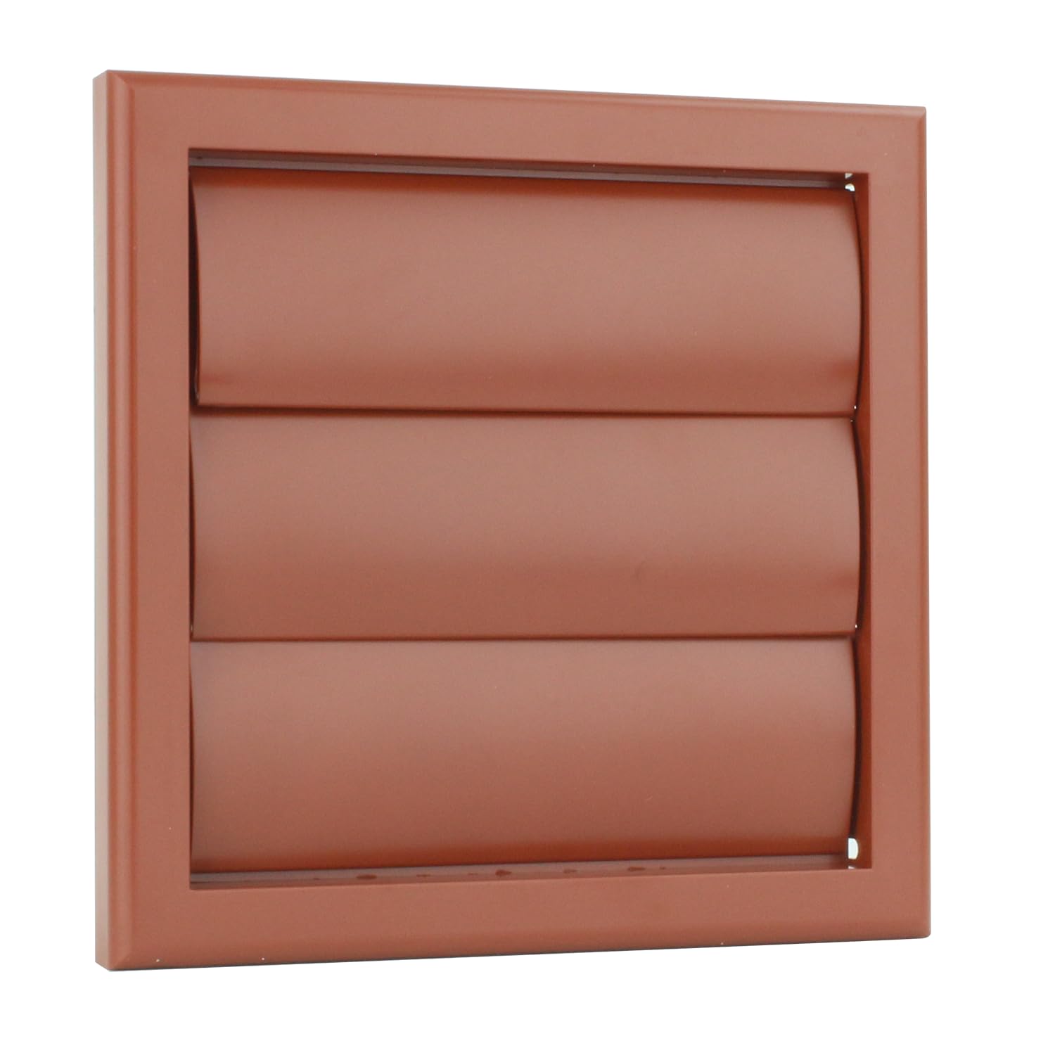 Vents 100mm Terracotta External Gravity Vent Grille โ 155x155mm Diameter Outside Wall Cover for Extractor Fans, Bathroom & Tumble Dryer โ image 1