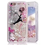 iPhone 6 Plus Case,Crazy Panda® 3D Creative Liquid Glitter Design iPhone 6 Plus Liquid Quicksand Bling Adorable flowing Floating Moving Shine Glitter Case iPhone 6 Plus/6S Plus - Fairy Girl