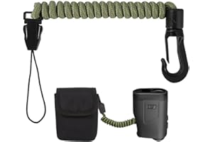ZINGSURE Rangefinder Tether, Detachable Rangefinder Lanyard for Hunting, Retractable Nylon Elastic Rope