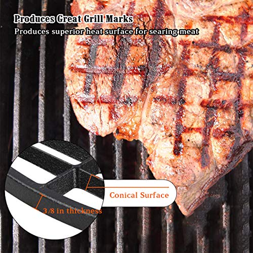 KAMaster Cast Iron Cooking Grids Grates for Large Big Green Egg Round