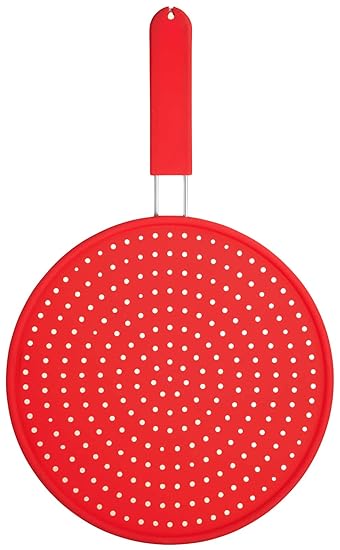 Colourworks Silikon-Spritzschutz, 28 cm – Rot