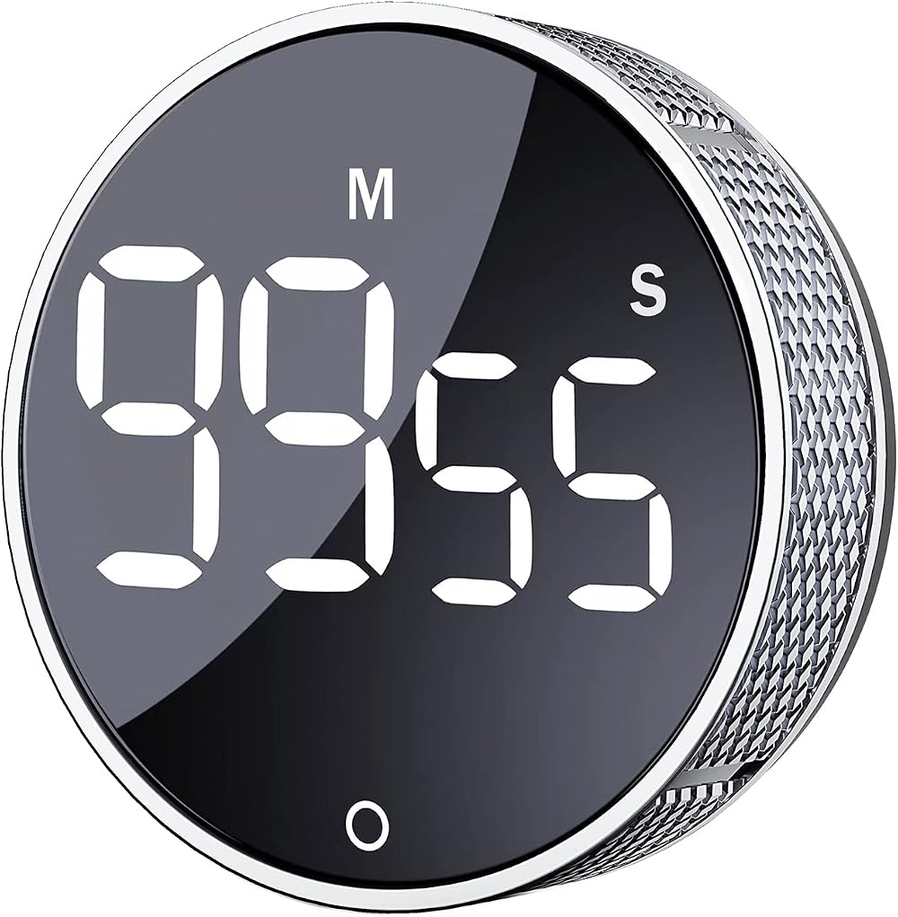 AVINIA Digital Kitchen Timer Large LED Display Magnetic Countdown Countup Timer