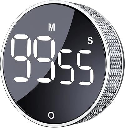 AVINIA Digital Kitchen Timer Large LED Display Magnetic Countdown Countup Timer