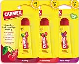 Carmex Fruity Trio Lip Balm Set SPF 15 Cherry Berry Strawberry 3 Pack view 3