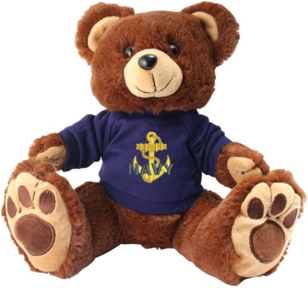 Honor Country US Navy Anchor Toy Brown Teddy Bear