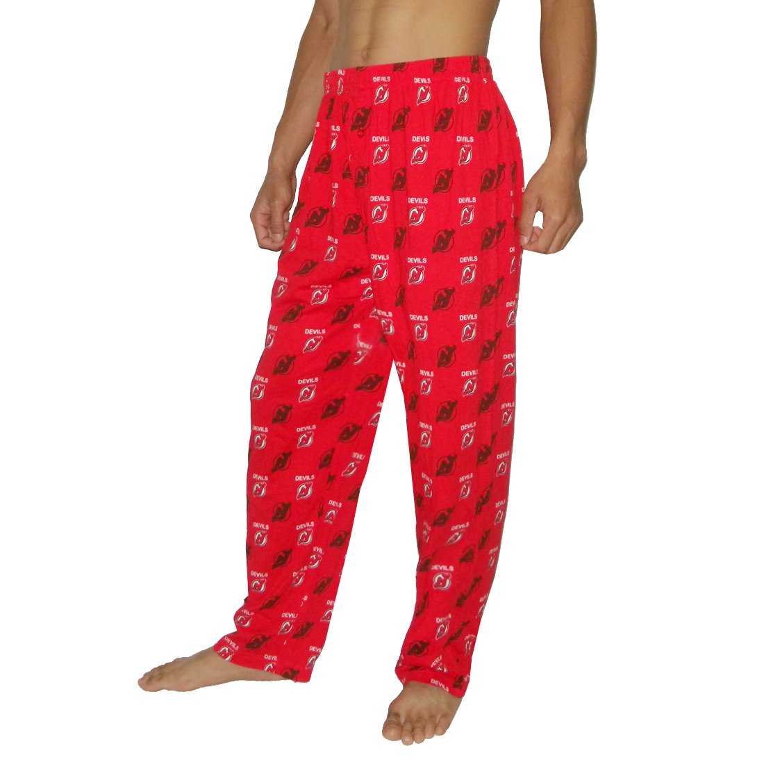 NHL New Jersey Devils Mens Cotton Sleepwear / Pajama Pants