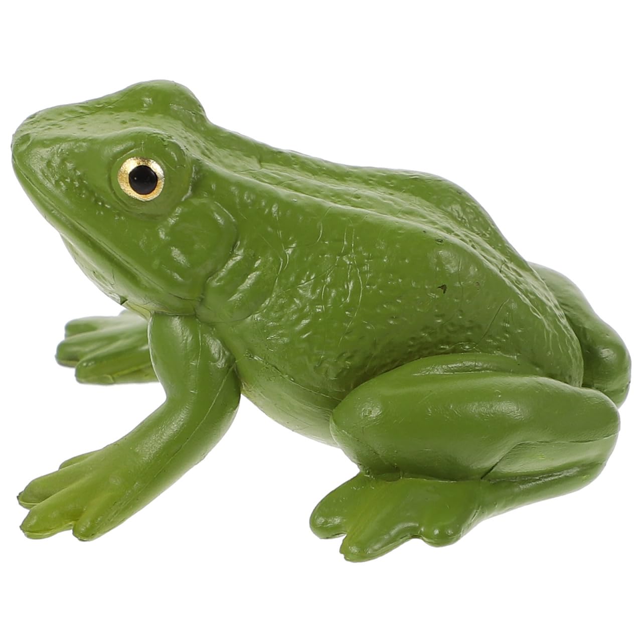 NUOBESTY 1Pc Mini Frog Figurines – Plastic Frog Models Educational Toy Animal Figures for Fairy Garden, Cake Toppers, Bonsai & Micro Landscape Decor