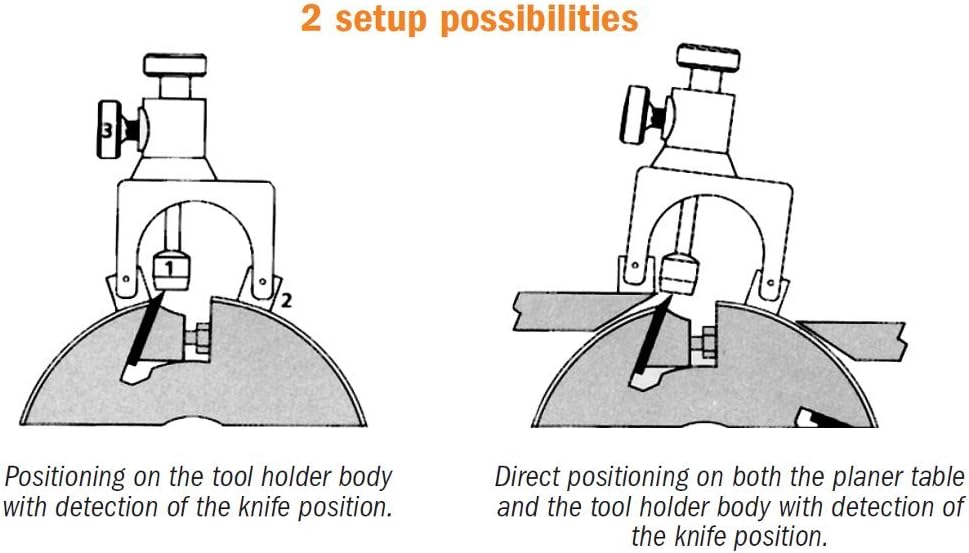 CMT CMT792 Set of 2 Magnetic Knife Setting JIGS, Cranberry - Image 3