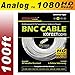 Crystal Vision Premium 1080P HD BNC CCTV Surveillance Security Camera Combo Cable Premade Siamese W/Coupler for Samsung, Lorex, Swann, Q-See, Defender, Amcrest, Zosi, Kguard, etc, 100'
