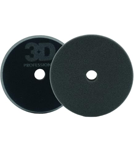 Americana Global Fine Cut Foam Pad - Black Polishing Pad For Paint Correction & Swirl Removal
