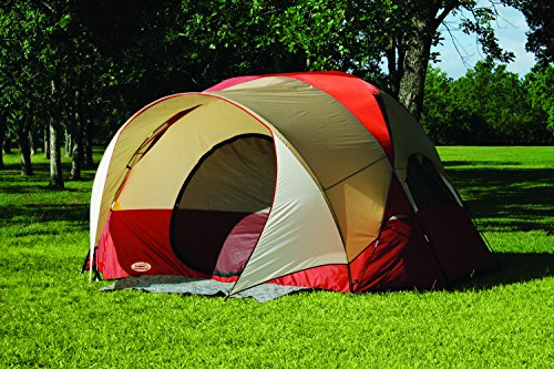 Texsport Clear Creek 3 Person Vestibule Tent (Red/Tan, 8-Feet X 10-Feet X 74-Inch) - Thumbnail 3