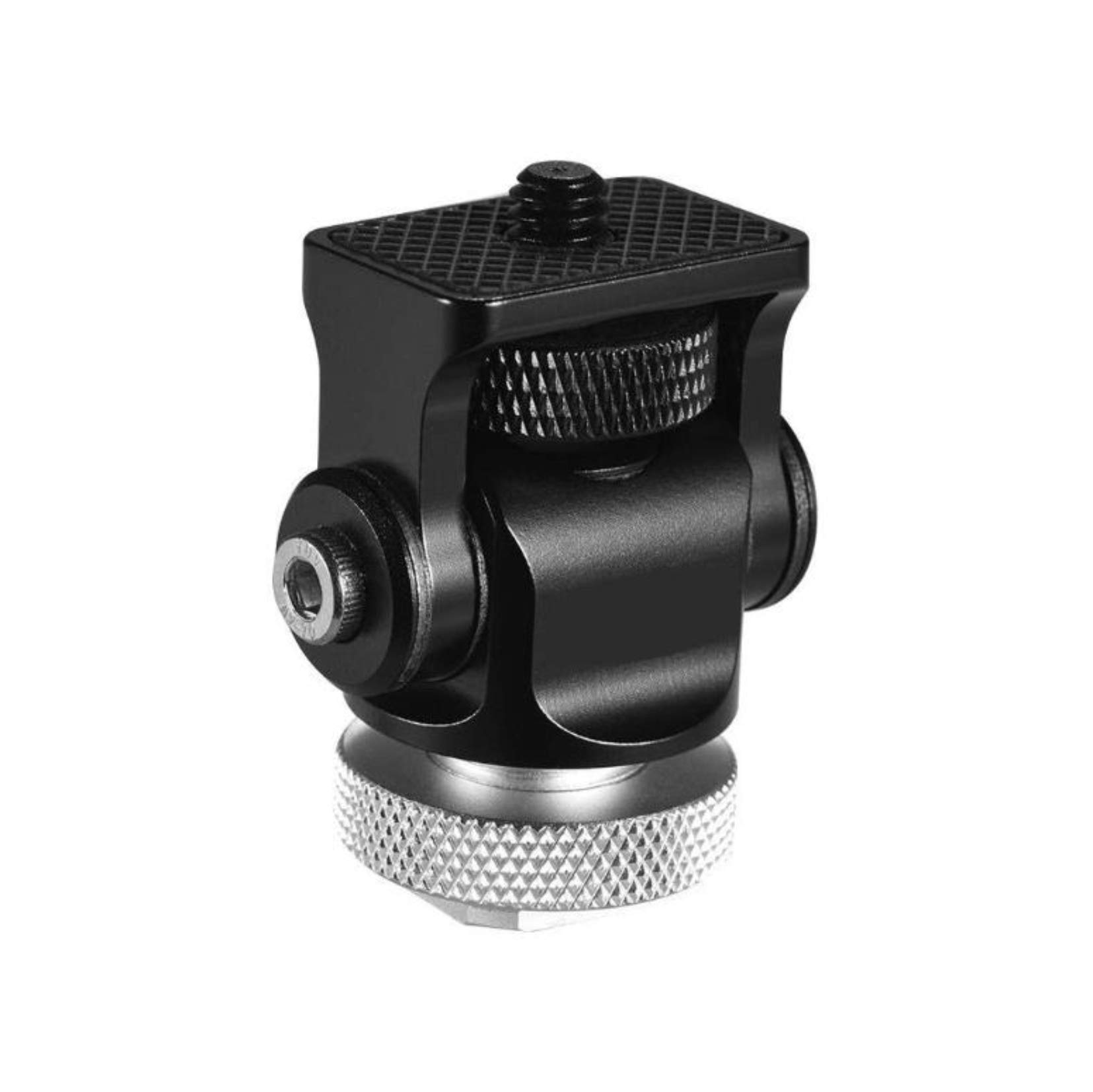 WEPOTO Tilting Monitor Mount,Field Monitor Holder Mount with Cold Shoe for 5 inch and 7 inch Monitor, Swivel and Tilt