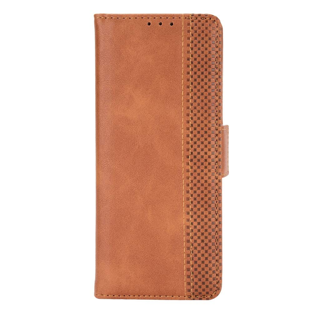 Samsung Galaxy Z Fold 2 5G Case [Wallet Case] [Kickstand] [Card Slots] [Magnetic Flip Cover] Compatible with Samsung Galaxy Z Fold 2 5G Smartphone(Brown)