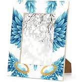 FIXIXI Angel Wing Picture Frame 8x10, Angel Wings Memorial 8x10 Photo Frames with Stand Display Pictures for Wall and Tabletop Frames Collage for Home Gallery Office Decor