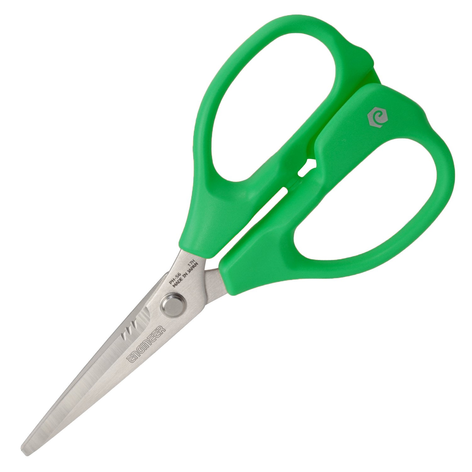 Versatile High Performance Scissors (Kevlar Capable), Multi Function - Made in Japan. ENGINEER ph-56 (Green)