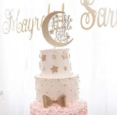 Amazon Com Kiskistonite Twinkle Twinkle Little Star Cake Topper