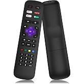Replacement Remote Control for Roku TV, Compatible for TCL/Hisense/Onn/Sharp/Element/Westinghouse/Philips/Sanyo Roku Smart TVs (Not for Roku Stick,Box or Players)