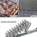 EOYIZW Grill Brush and Scraper, Bristle Free Barbecue Cleaner, 18 inch Stainless Steel BBQ Cleaning Brush with Triple Head Scrubber