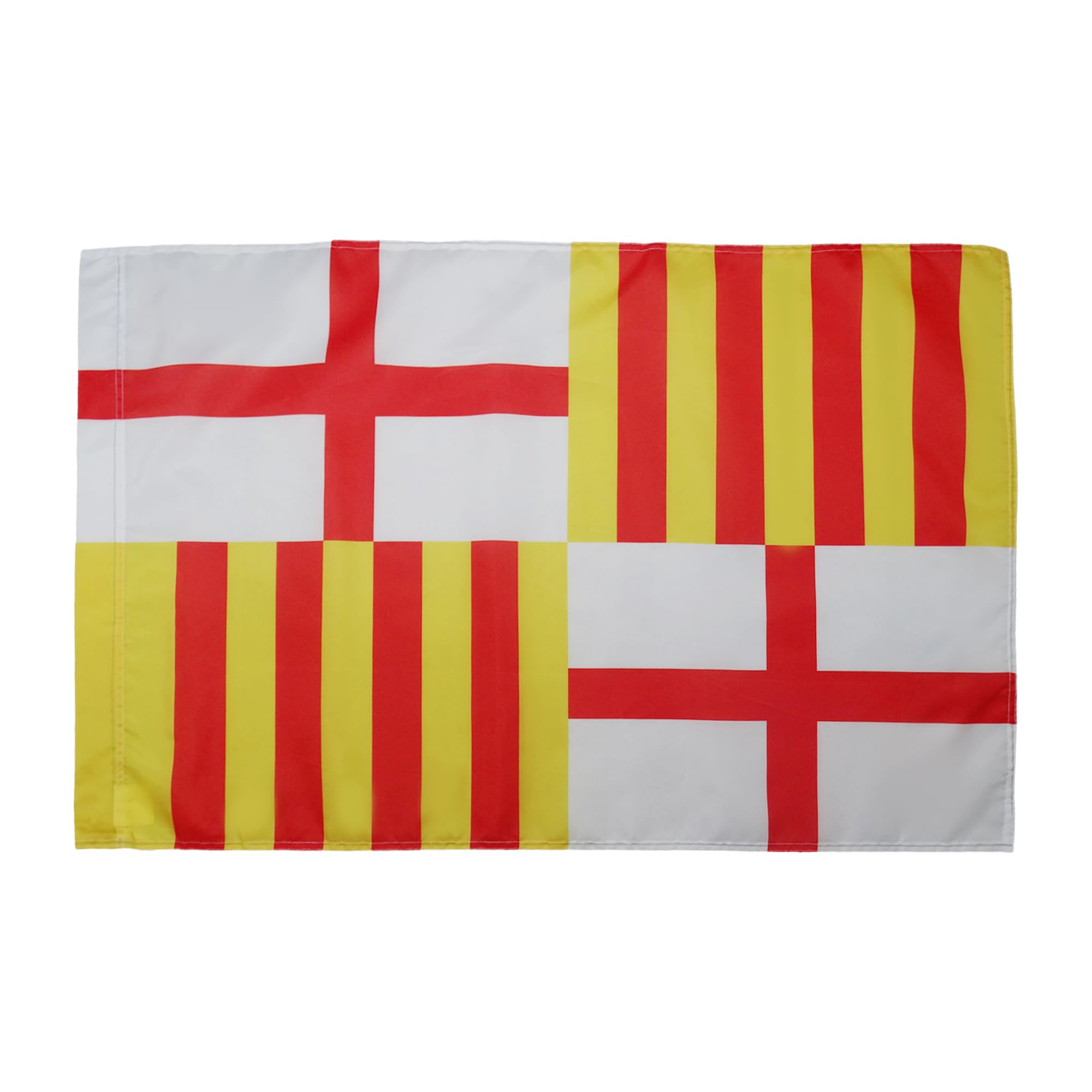 AZ FLAG - City of Barcelona Flag - 2x3 Ft - Barcelonan Banner with Sleeve - 100% Polyester - Fade Resistant - Vivid Colors - 2' x 3' Feet - 90x60 Cm