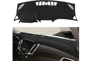 Yiz Dashboard Cover Dash Cover Mat Pad Custom Fit for Chevy Chevrolet Equinox 2018 2019 2020 2021 2022(Black) Z10