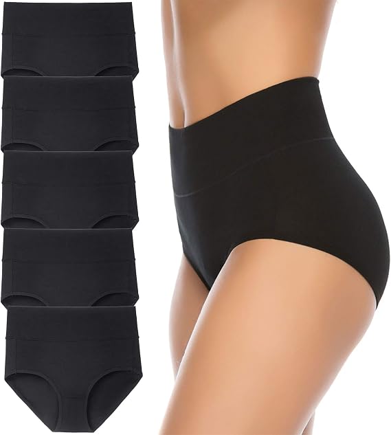 black cotton underwear pack
