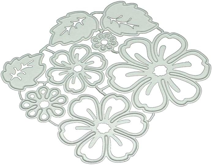 FEIDA Cute Flower Cutting Dies DIY Embossing Carbon Steel Paper Art Card Decoration - Silver ยกยญ