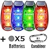 STURME-LED-Safety-Light-4-pack-5-FREE-Bonuses-battery-Clip-On-StrobeRunning-Lights-for-Runner-Bike-Dogs-Walking-Jogging-The-best-accessories-for-your-reflective-gear-Bicycle-cycling