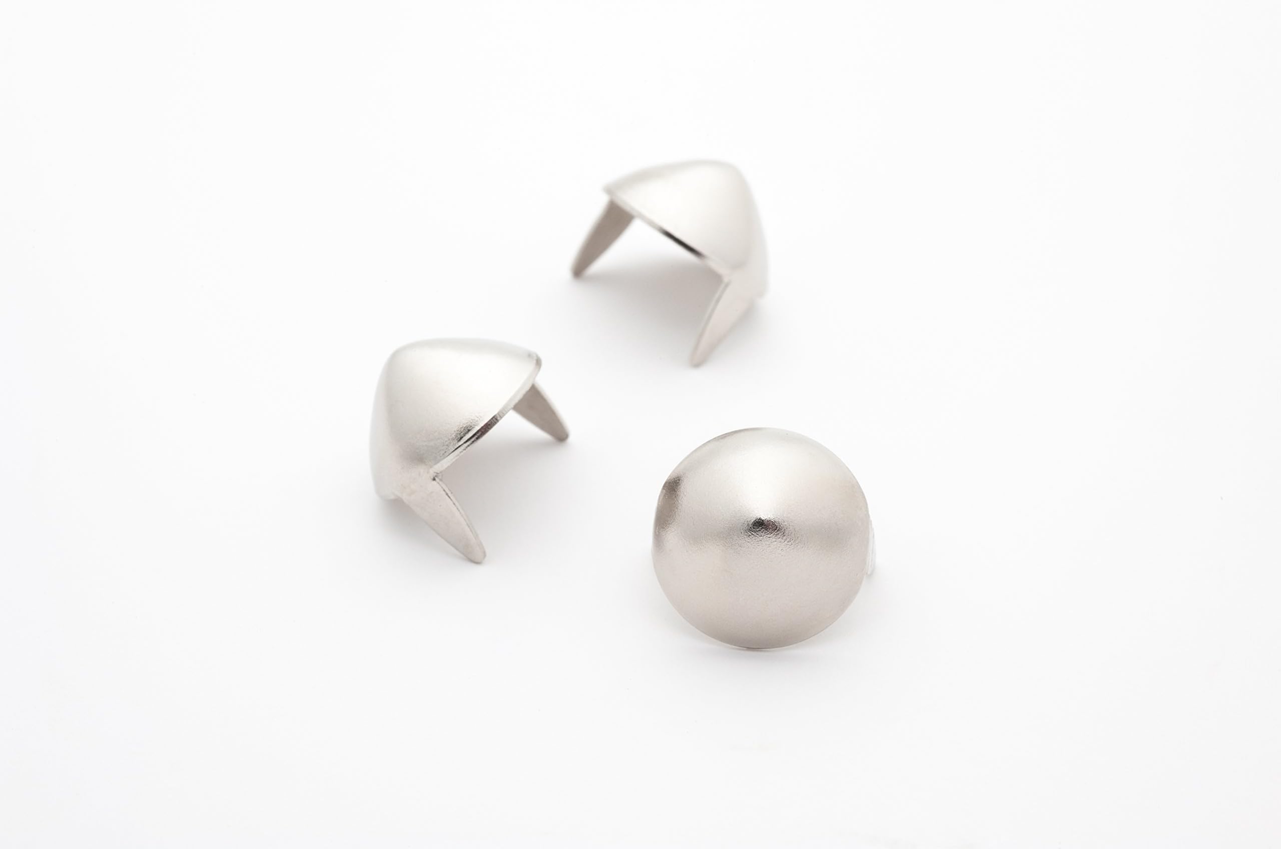 Cone Studs - Size 13 - Ideally used for Denim and Leather Work - Classic Two-Prong Studs - Silver Colored - Pack of 500 studs and spikes