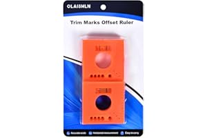 Olaismln 2 Pcs Trim Marks Offset Ruler with Level, Trim Reveal Tool, Construction Trim Tools for Carpentry, Finish Carpentry Tools, 5 in 1 Multifunction Ruler
