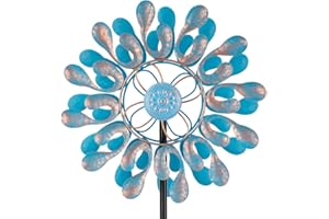 Sunnylight Metal Wind Spinner,Outdoor Wind Spinners & Sculptures for Yard and Garden Art Decor,Garden Windmill for Patio,Lawn