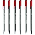 Staedtler Triplus Fineliner 0.3mm - Pack of Six (6 Red)