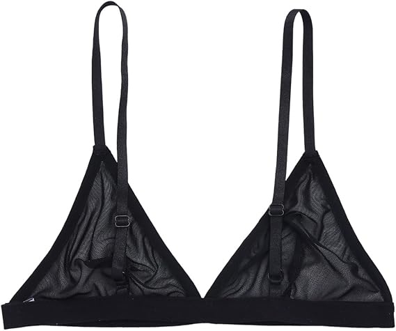 black mesh bralette
